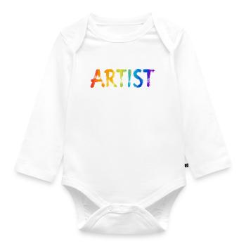 Artist - Organic Longsleeve Baby Bodysuit - white - Front