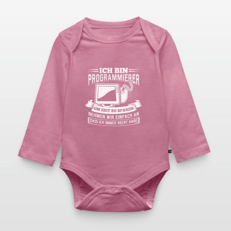 Ich bin Programmierer Coding Linux Nerd Baby Bio-Langarm-Body