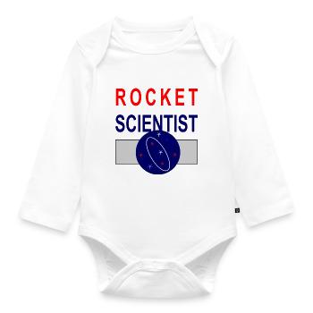 Rocket Scientist Researcher Rocket Scientist - Organic Longsleeve Baby Bodysuit - white - Front