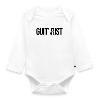 guitarist - Organic Longsleeve Baby Bodysuit - white - Front