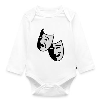 theatre - Organic Longsleeve Baby Bodysuit - white - Front