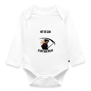 Papa - Organic Longsleeve Baby Bodysuit - white - Front