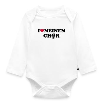 Chor - Baby Bio-Langarm-Body - Weiß - Vorne