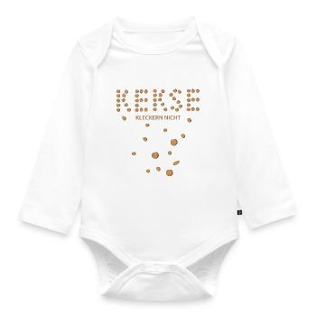 Kekse - Baby Bio-Langarm-Body - Weiß - Vorne