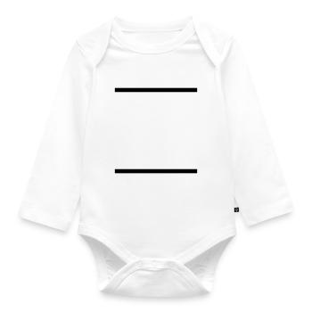 jesus saves - Organic Longsleeve Baby Bodysuit - white - Front