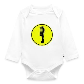 Kamm Friseur icon - Baby Bio-Langarm-Body - Weiß - Vorne