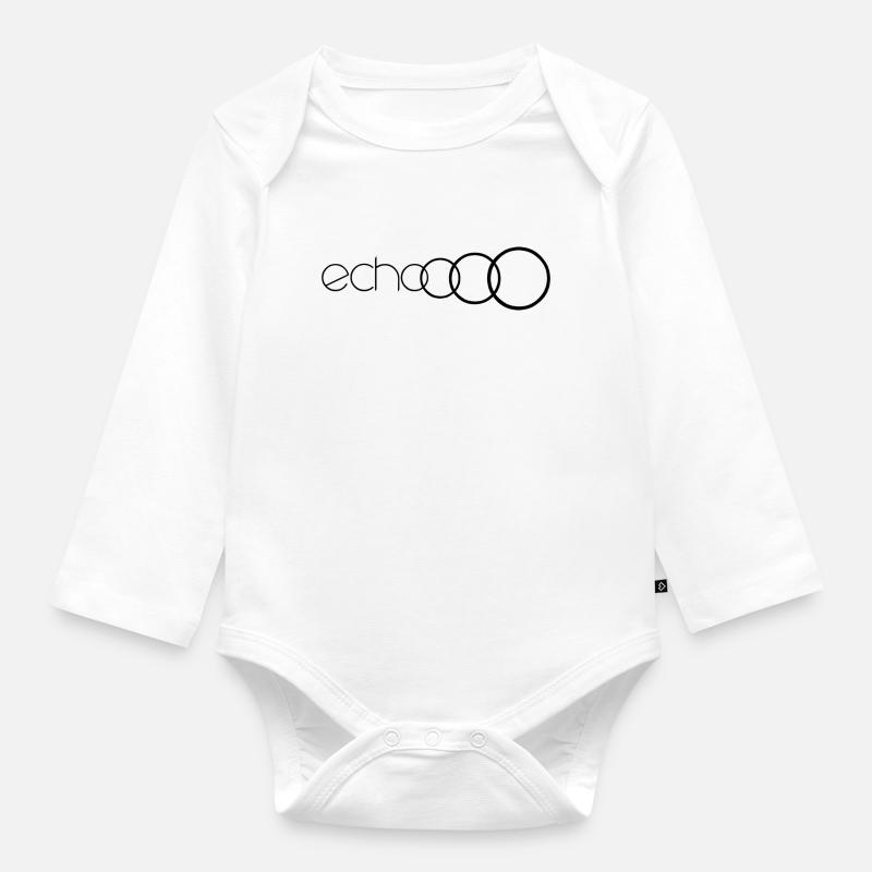 echoooo - Baby Bio-Langarm-Body - Weiß