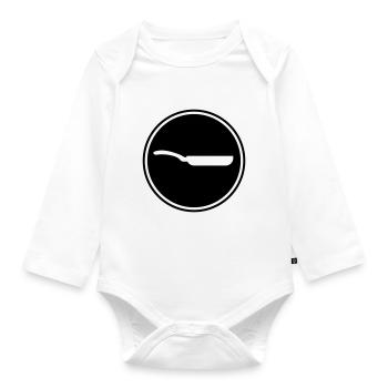 Pfanne Icon - Baby Bio-Langarm-Body - Weiß - Vorne