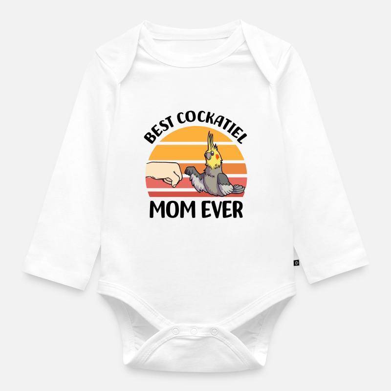 Calopsitte - Body Bébé bio manches longues - blanc