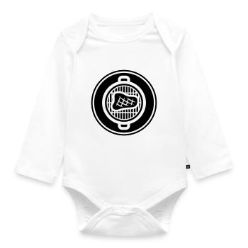 Steak Meat - Organic Longsleeve Baby Bodysuit - white - Front