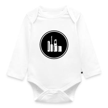 Make Up Cosmetics Icon - Organic Longsleeve Baby Bodysuit - white - Front