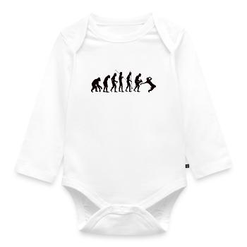 Dancer Breakdancer Breakdance Dancing Dance Sport - Organic Longsleeve Baby Bodysuit - white - Front