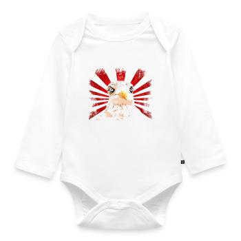 Angry Seagull Harbor Eagle 3 - Organic Longsleeve Baby Bodysuit - white - Front