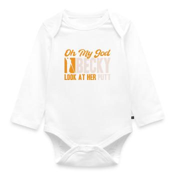 Golfeur Golfeur Cadeau Golfeur - Body Bébé bio manches longues - blanc - Devant