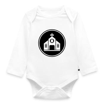 Kirche glaube - Baby Bio-Langarm-Body - Weiß - Vorne
