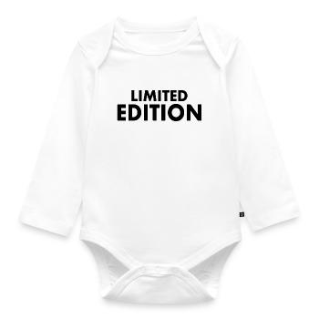 Limited edition - Organic Longsleeve Baby Bodysuit - white - Front