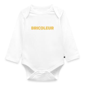Meilleur bricoleur du monde - Body Bébé bio manches longues - blanc - Devant