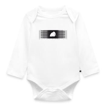 mamood verlauf karo muster - Baby Bio-Langarm-Body - Weiß - Vorne