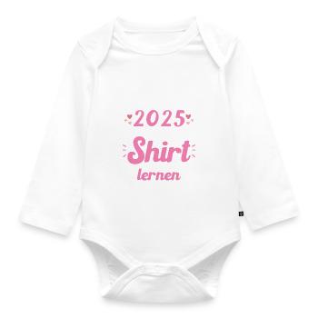 Abschluss 2025 Abschluss der Realschule - Baby Bio-Langarm-Body - Weiß - Vorne