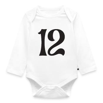 12 - Baby Bio-Langarm-Body - Weiß - Vorne