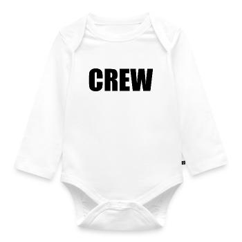 Crew - Baby Bio-Langarm-Body - Weiß - Vorne