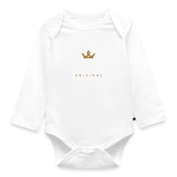 Lücke Original Familienlogo - Baby Bio-Langarm-Body - Weiß - Vorne