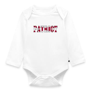 Nordirischer Patriot - Baby Bio-Langarm-Body - Weiß - Vorne