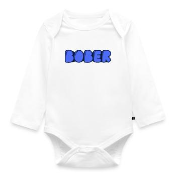 Bober - Baby Bio-Langarm-Body - Weiß - Vorne