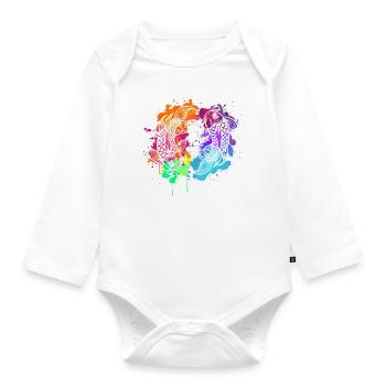Koi - Baby Bio-Langarm-Body - Weiß - Vorne