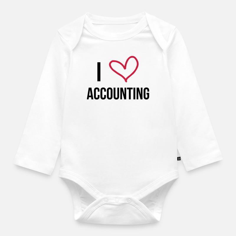 comptable / comptabilité / argent / Finance / Euro - Body Bébé bio manches longues - blanc