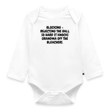 Volleyball - Volley Ball - Volley-Ball - Sport - Organic Longsleeve Baby Bodysuit - white - Front