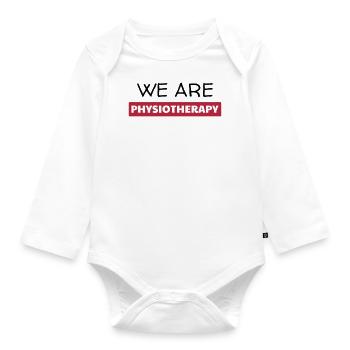 Krankengymnast / Krankengymnastin / Physio / - Baby Bio-Langarm-Body - Weiß - Vorne