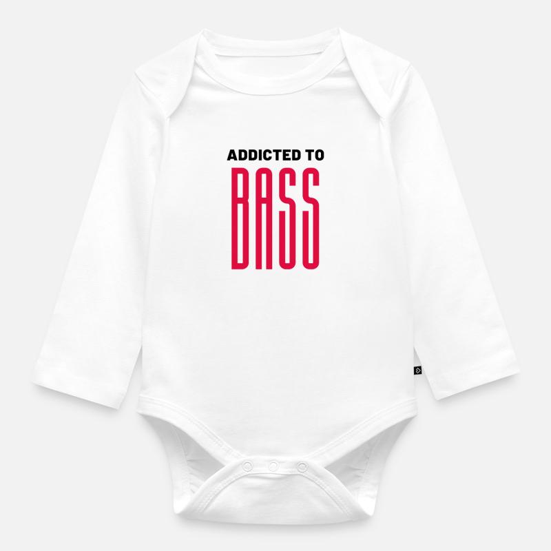 Techno - Body Bébé bio manches longues - blanc