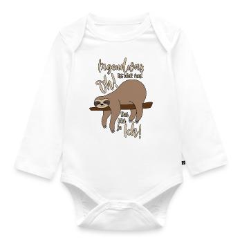 irgendwas ist hier faul - Baby Bio-Langarm-Body - Weiß - Vorne