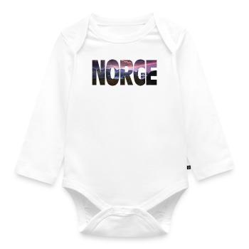 Norway - Organic Longsleeve Baby Bodysuit - white - Front