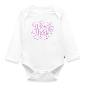 Wiener Mädl - Baby Bio-Langarm-Body - Weiß - Vorne