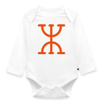 Amazigh für Berber - Baby Bio-Langarm-Body - Weiß - Vorne