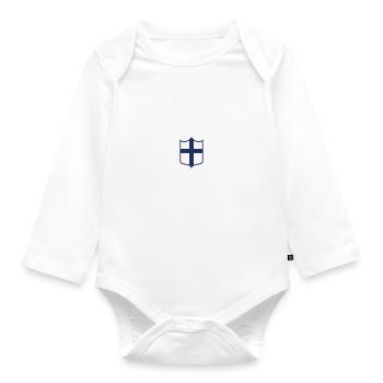 Finnland - Baby Bio-Langarm-Body - Weiß - Vorne