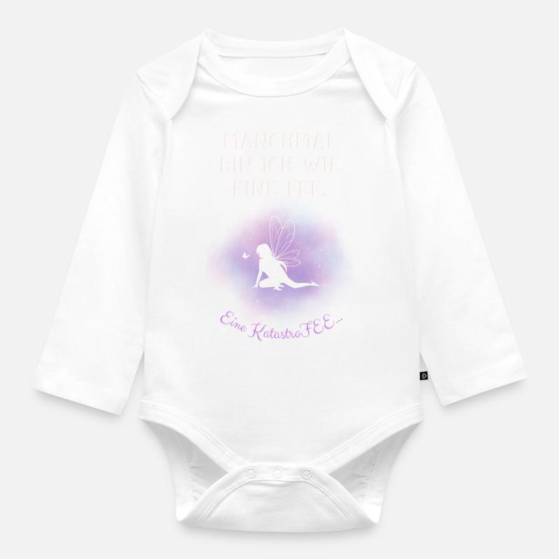 KathastroFee - Baby Bio-Langarm-Body - Weiß