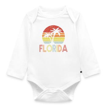 Floride - Body Bébé bio manches longues - blanc - Devant