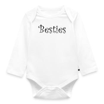 Citation de Besties - Body Bébé bio manches longues - blanc - Devant