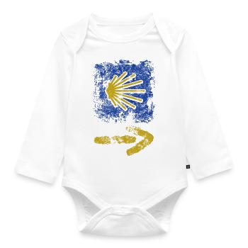 Buen Camino - Camino de Santiago - Pèlerinage - Santiago - Body Bébé bio manches longues - blanc - Devant