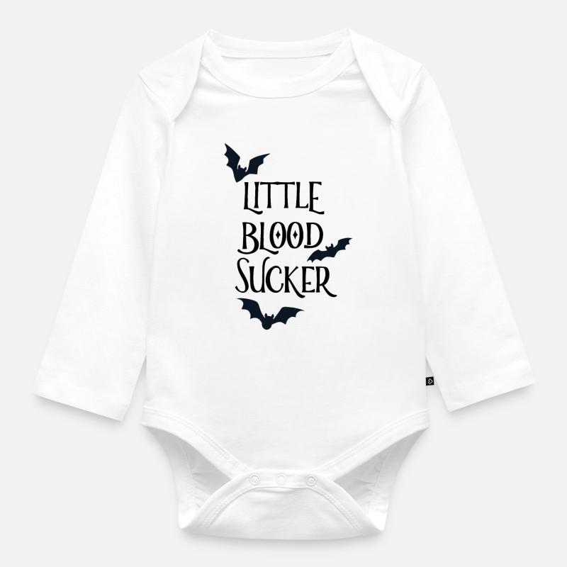 Petit suceur de sang - Body Bébé bio manches longues - blanc