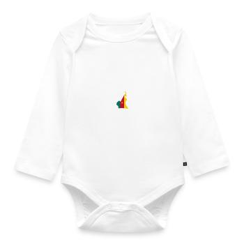 Cameroonian Baby Like Normal Baby But Cooler - Organic Longsleeve Baby Bodysuit - white - Front