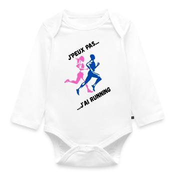 I can't I have Running - Baby Bio-Langarm-Body - Weiß - Vorne