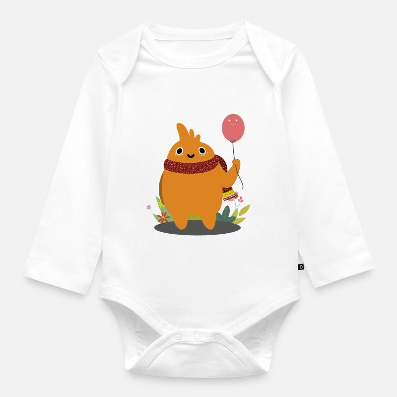Le mec - Body Bébé bio manches longues - blanc