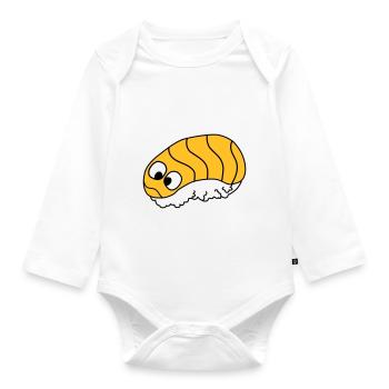 Long live the Sushi - Baby Bio-Langarm-Body - Weiß - Vorne