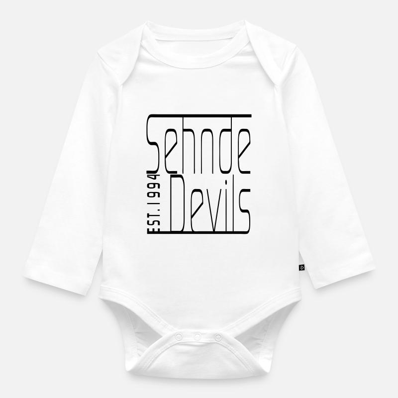Sehnde Devils Est. 1994 - Baby Bio-Langarm-Body - Weiß
