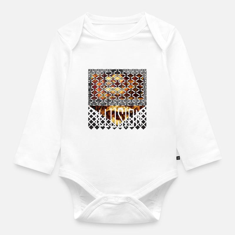ILLUSION - Body Bébé bio manches longues - blanc