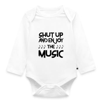 music - Organic Longsleeve Baby Bodysuit - white - Front